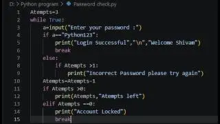 Python Password Checker Using While Loop | Beginner Python Project