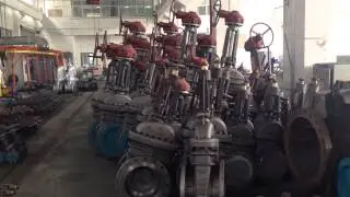 Our factory- gate valve show,We are yuming valve group have product valves for 43 years,