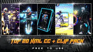 🔺Free Fire Top 10 Xml + Cc + Clips 🔸ff Clips For Editing🔸ff Emote Clips 🔸ff clip🔻