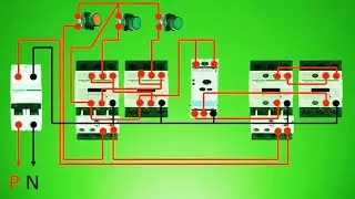 reverse forward star delta control wiring diagram | star delta connection | Ali Technical Power