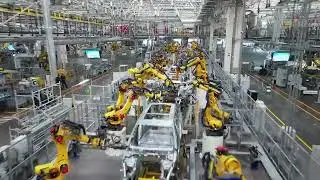 Modern Car Factory in China