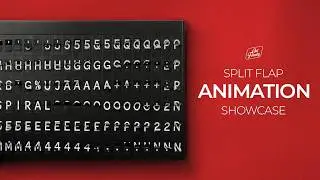 Split Flap Animations // Nostalgic Sound