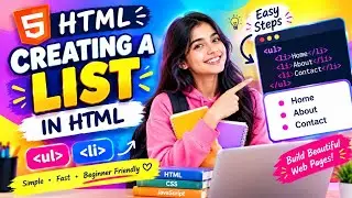 HOW TO CREATE A LIST IN HTML || ORDERED AND UNORDERED LIST