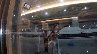 Arriving to Chinese railway station