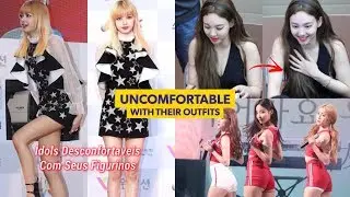 KPOP Idols Uncomfortable With Their Outfits (English Sub)