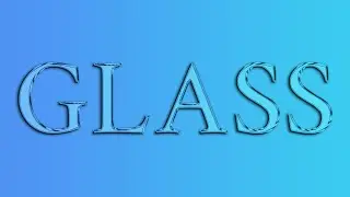 Glass Text Effect in Photopea