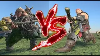 Plague Ogres (GW) VS Maneaters (GW). Total War Warhammer 3