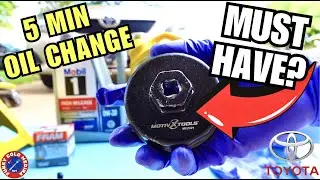 EASY 5 MINUTE Toyota Oil Change | YOU NEED THIS PART!!! | Toyota Oil Filter Wrench