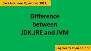 Difference between JDK,JRE and JVM ||Java interview Question(2021)
