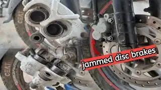 How To Repair Jammed Disc Brake Without Removing Piston / No Brake Bleeding / Easy Process
