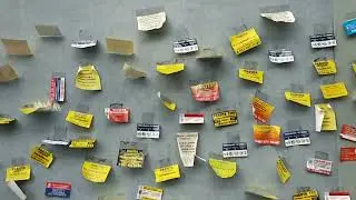 Объявления и клейкие листочки