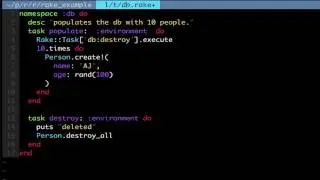 Ruby on Rails - Rake for Rails  Part 2