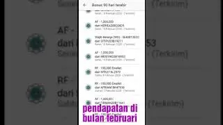Pendapatan Bonus Azaria. Bulan Februari 2020