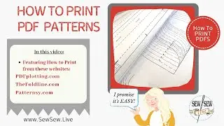 How to Print PDF Patterns by Sew Sew Live