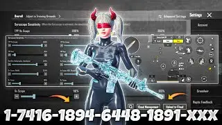 New Update 3.4⚡Best Sensitivity code + Control Settings Pubg Mobile /Bgmi Sensitivity 2024