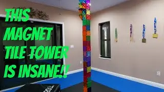 Insane Magnet Tile Tower!!