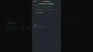 Unlocking the Secrets of Sets in Python | Day 29 | 100 Days of Python #100daysofpython