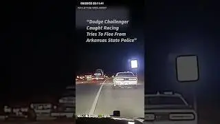Dodge Challenger Caught Racing Tries to Flee From Arkansas State Police
