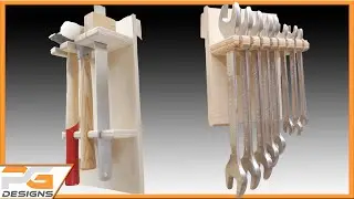 Halter für Gabelschlüssel + Ringschlüssel und Hammer | French Cleat System
