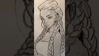 A Girl Drawing #shorts