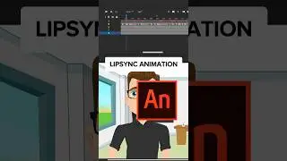 LIPSYNC ANIMATION in Adobe Animate 🤔☺️ #lipsync #animation #adobeanimate