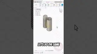 Fusion 360: Reverse Thread #3dprinting #fusion360 #fusion360tutorial
