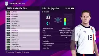 NATIONAL TEAMS 90s 00s  - OPTION FILE PS4 -  PES 2020