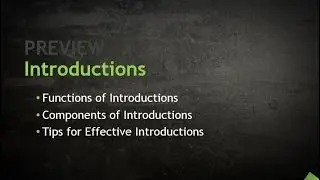 Introductions