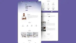 How To Make Responsive Portfolio Website Using HTML CSS JavaScript | Portfolio Website Design