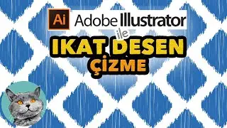 ADOBE ILLUSTRATOR ile IKAT DESEN YAP! | Draw ikat design in adobe illustrator  #ikatdesign #ai