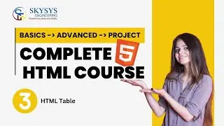 HTML Tables with Example || Create Structured Data with Examples || HTML Tables