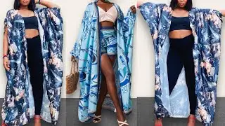 Making a Cowl Kimono / Batwing. Measurements, Cutting and Stitching