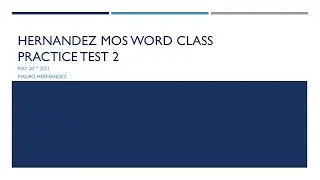 MOS GMetrix Practice Exam 2