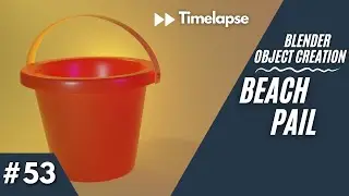 Modeling a Beach Pail | Blender 2.92 [Timelapse]