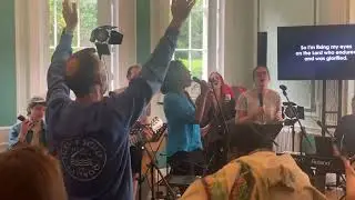 My Redeemer Lives phone footage Songwriting Retreat Wydale 2023