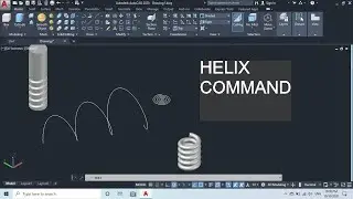 THE HELIX COMMAND 3D MODELING, AutoCAD 2020.