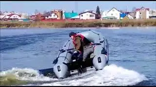 Лодка НДНД  AirLayer 370 Альфа . Немного покатались .