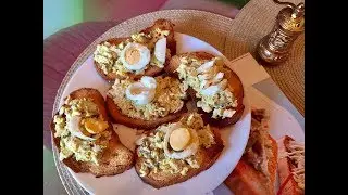 ТОСТЫ с курицей и грибами