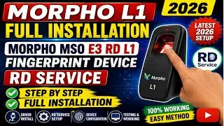Morpho L1 Full Installation 2026|Morpho MSO E3 RD L1 Fingerprint Device RD Service Full Installation