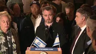 Mayor Eric Adams Holds Vigil for Victims of Terrorist Attacks in Israel