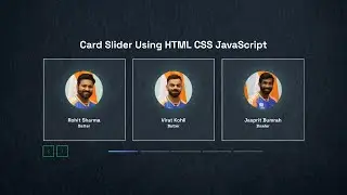 Draggable Card Slider Using HTML CSS JavaScript | Responsive Card Slider
