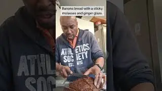 Sticky Glaze Banana Bread #shorts #bananabread #fyp
