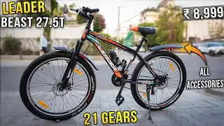 My New MTB - Leader Beast 27.5T Unboxing and Review | best cycle under 10000 in india 2024 ⚡21 gears