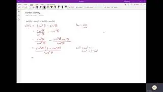 Trig identity example