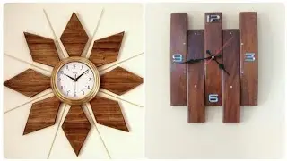 HOME DECOR AMAZING WALL CLOCK DESIGNS IDEAS 2023 || WOODEN CLOCK BEAUTIFULL ART || RESIN ART