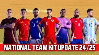 PES 2021 & Football LIfe 2024 - National Team Kits Update 24/25 V1
