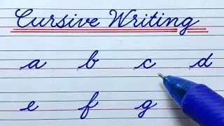 Cursive writing a to z | Cursive abcd | Cursive handwriting practice | Cursive small letters abcd
