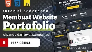 Info Free Course & Copyright - Template Website Portofolio - Part 6