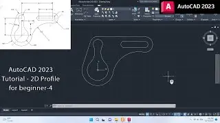 AutoCAD 2023 Tutorial - 2D Profile for beginner EP.4 