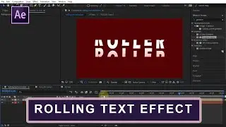 How to Create Scrolling Text Effect Like A Slot Machine in After Effects